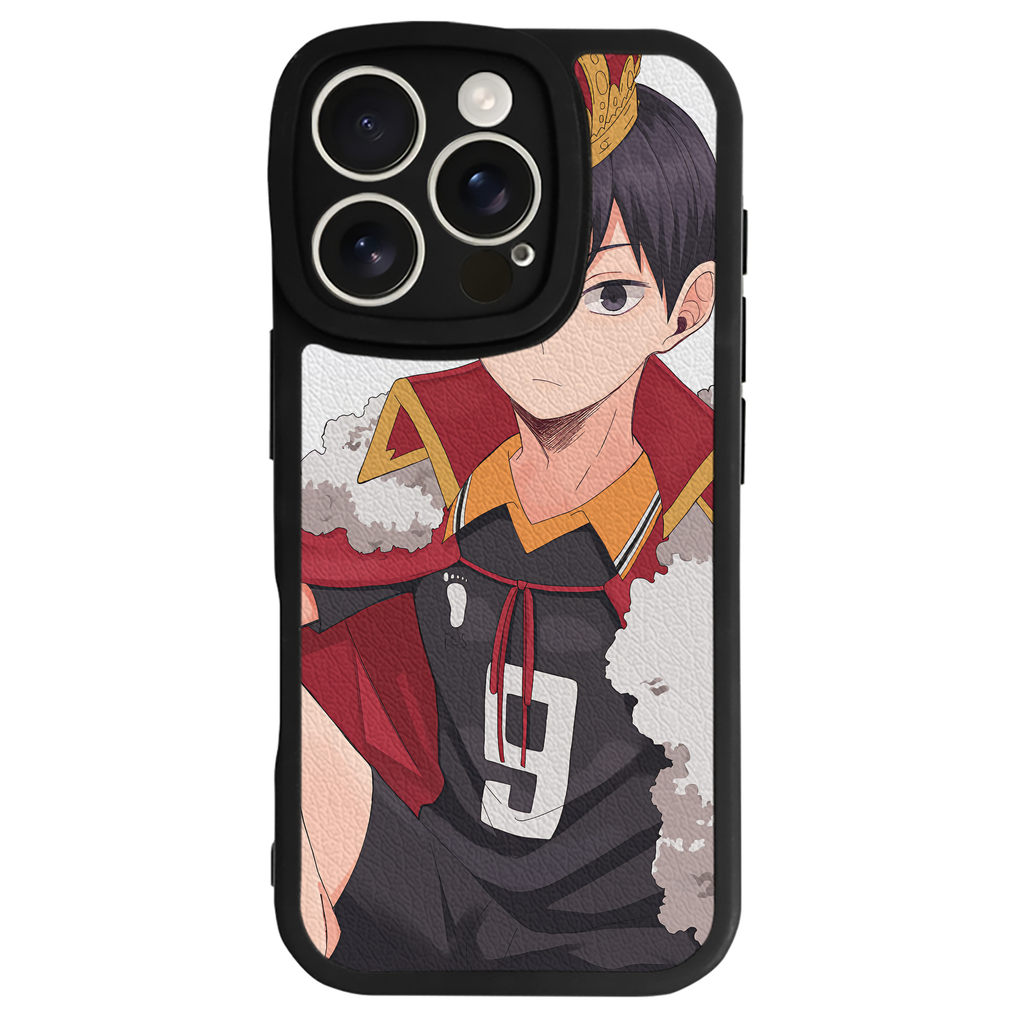 （画像用） ハイキュー!! Haikyu!! 【iPhone 16シリーズ対応】シリコンスマホケース（レザー調） 材質：シリコン
